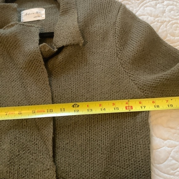 Active USA Dark Green Cardigan/Sweater Size L - Picture 7 of 9